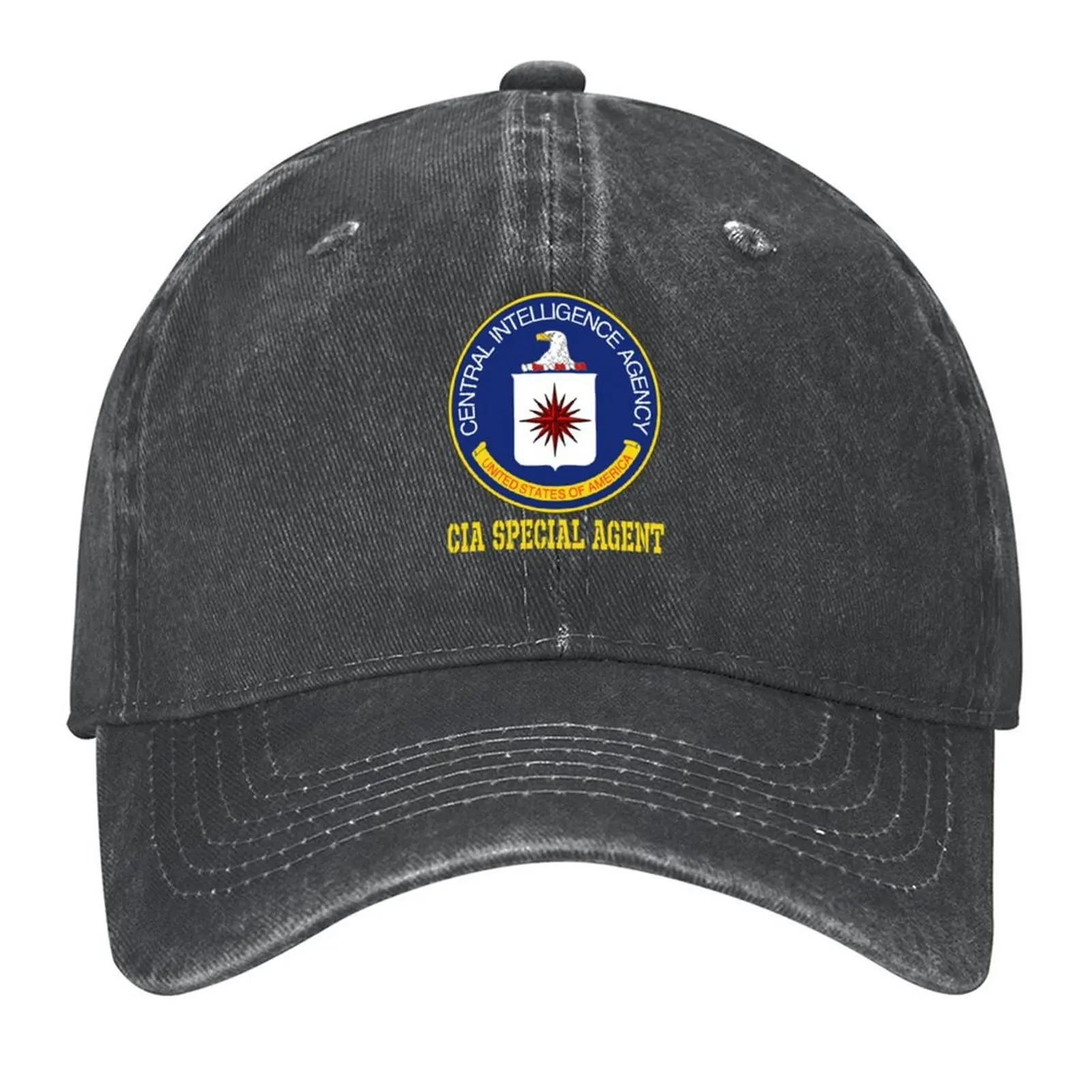 

central intelligence agency CIA Baseball Cap Hip Hop Fashion Beach hiking hat Big Size Hat Caps For Men Women's