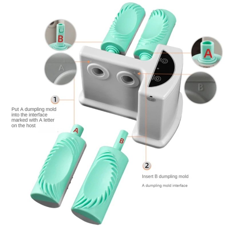 Electric Dumpling Maker Mold Double Head Dumpling Maker Adjustable Dumpling Maker Home Press Rechargeable Dumpling