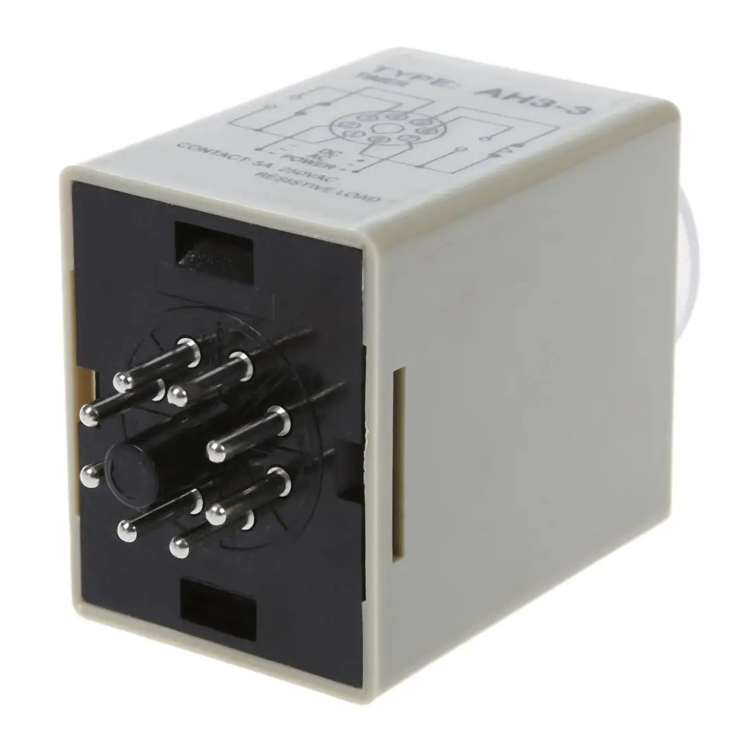 DC 12V 0-30 Seconds 30s Electric Delay Timer Timing Relay DPDT 8P w Base