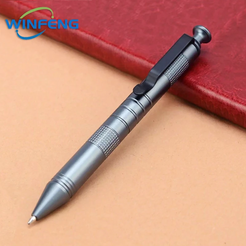 Metal Self-Defense Signature Pen, Tactical Caneta Esferográfica, Anti-Skid Escrita Ferramentas, Material de Escritório, Holiday Gift, Alta Qualidade