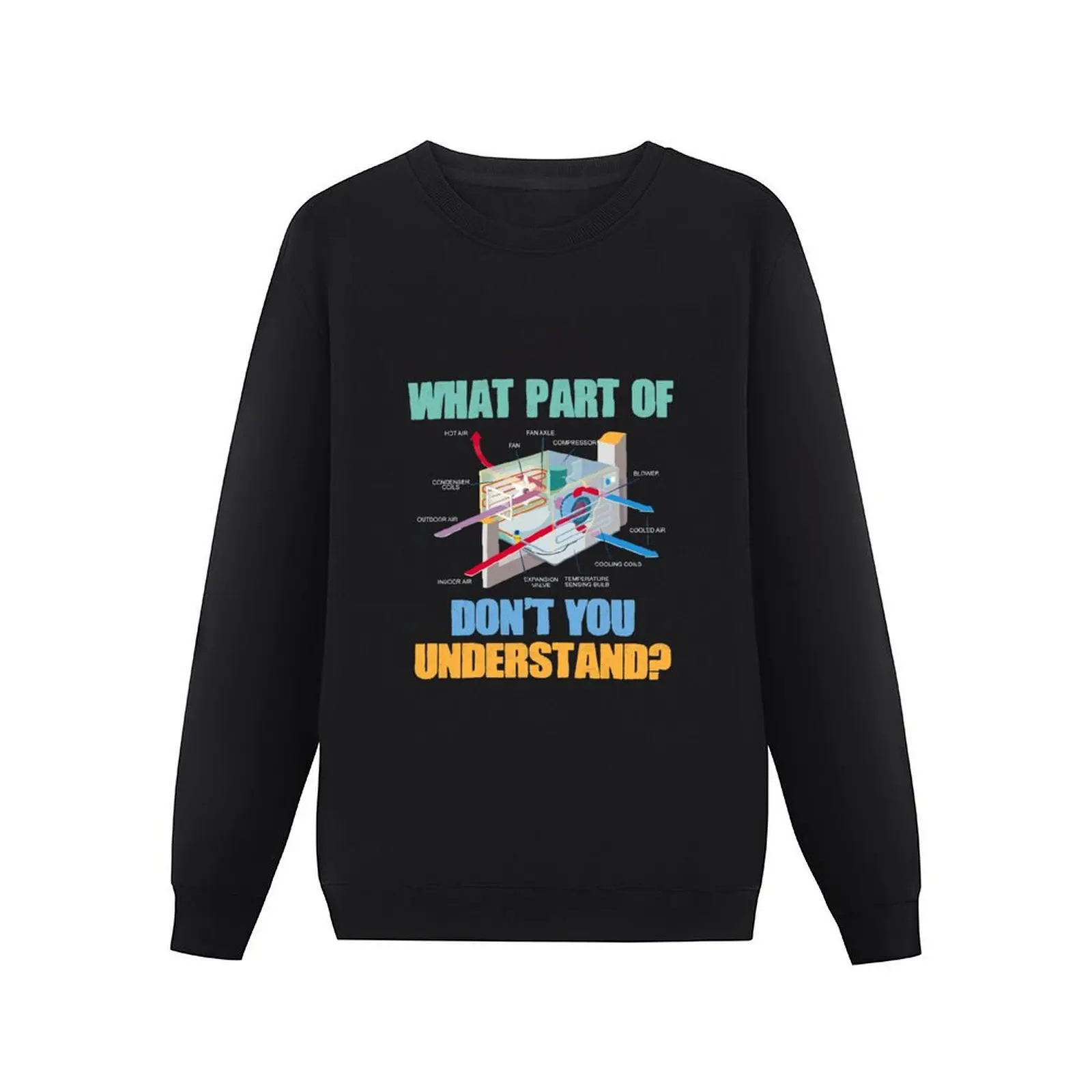 What Part Dont You Understand HVAC Installer Pullover Hoodie tracksuits hooded sweatshirts