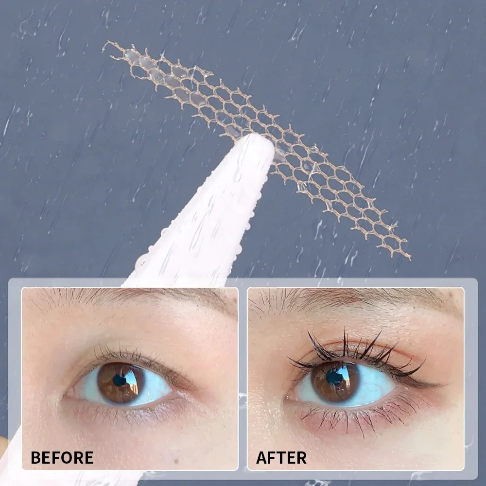 Waterproof Mesh Lace Eyelid Tape, Invisible Transparent Self-adhesive Double Eyelid Stickers, Natural Eye Makeup Beauty Tool for Women Daily Makeup