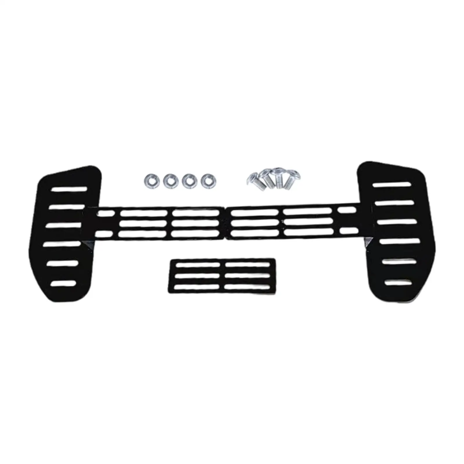 

Electric Bike Front Footrest Metal with Screws Scooter Front Foot Pedals Set