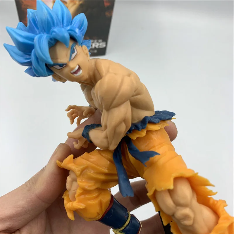 أنيمي الأزرق الشعر سون غوكو فيغيتا عمل الشكل لعبة دراغون بول الطبعة المسرحية دمية سوبر سايان الله تحصيل نموذج اللعب