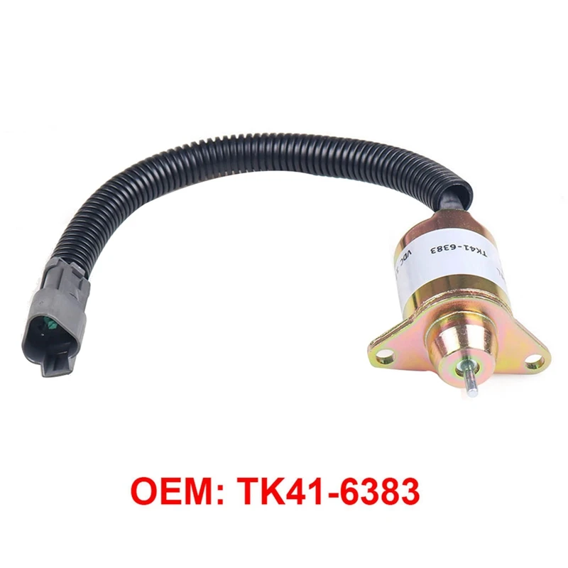 วาล์วน้ำหยุด2X TK41-6383 12V สำหรับ yanmar Thermo King 12V วาล์วน้ำเปลวไฟ