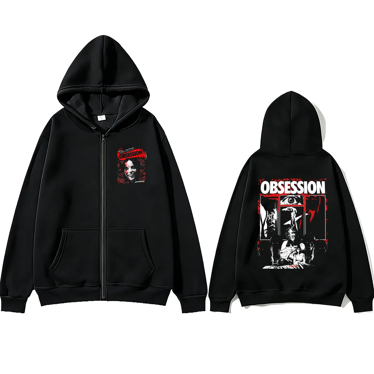 Movie Obsession Nikki Freeman One Wish Willow Double Sided Print Zipper Hoodie Men Women Fashion Vintage Oversized Zip Up Jacket