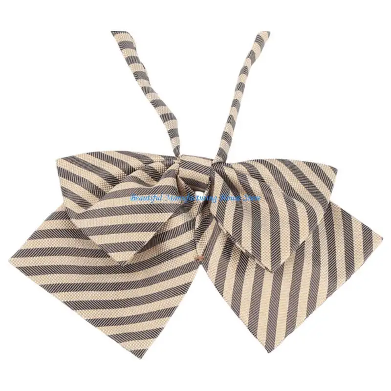 E56A Gentleman Bows Kids Tie Butterfly Casual Bows Tie Bowknot Adult Check Cravats