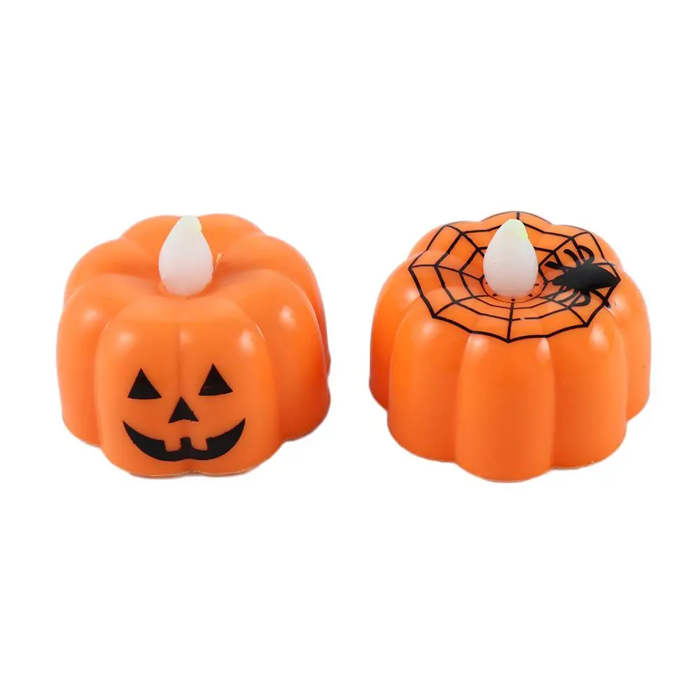 DIY 1pc Party Supplies Ornaments Pumpkin Lamp Halloween Decoration Halloween Candle Light LED Pumpkin Candle