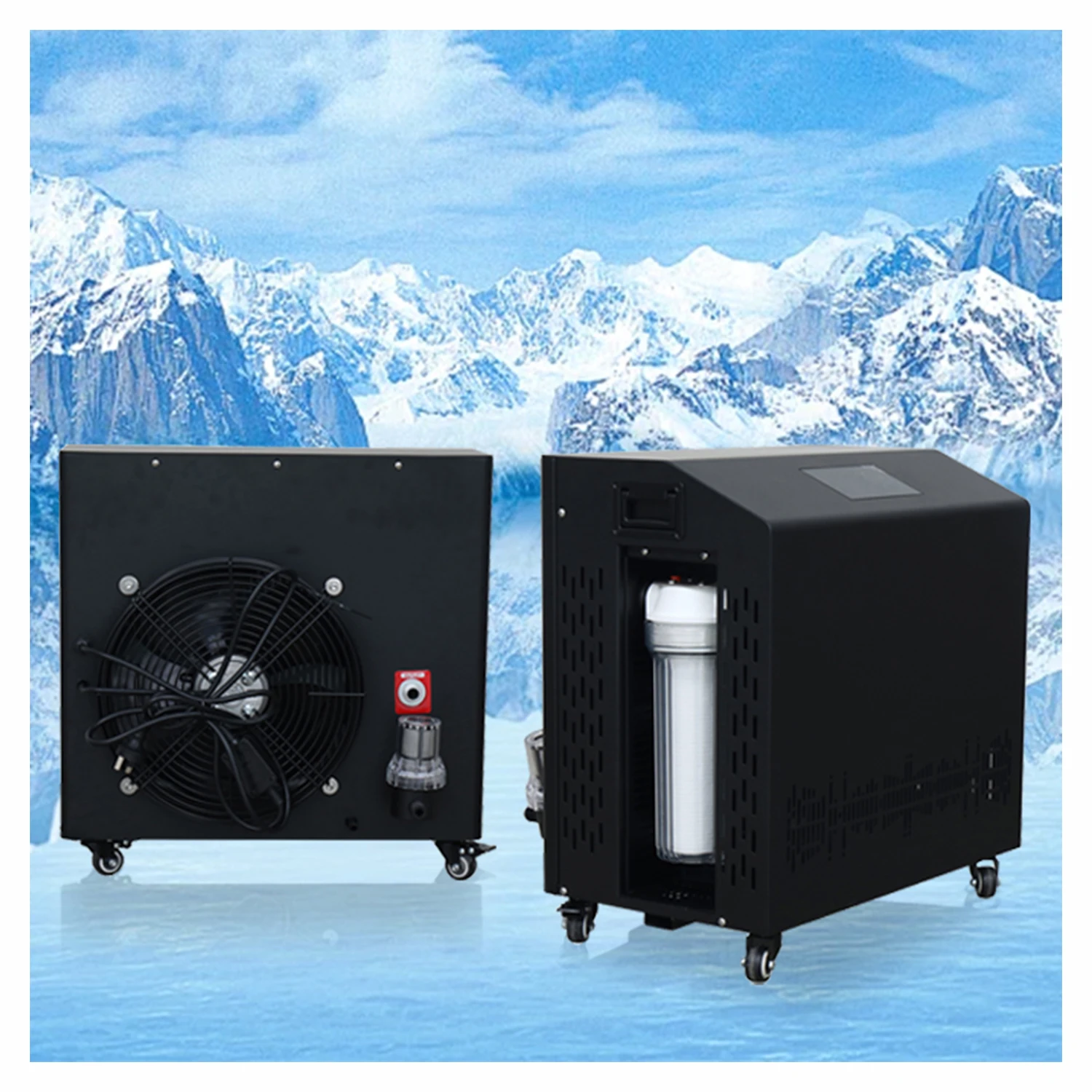 

Factory Customizable Smart Ice Bath Chiller Automatic 0.5 1 1.5 1HP Pump 220V Automatic Chilling Equipment Filter