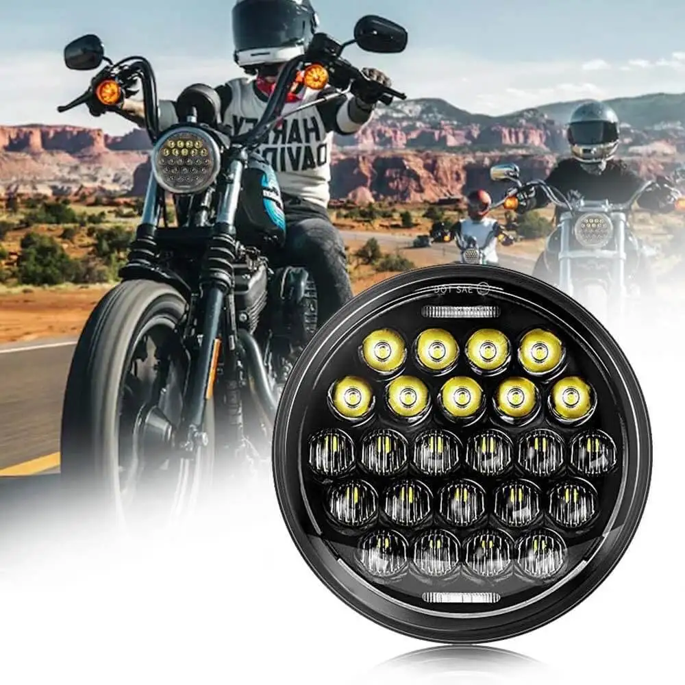 

5.75-inch motorcycle front headlight 5D 75W 5.7-inch suitable for Harley motorcycle modification LED front headlight