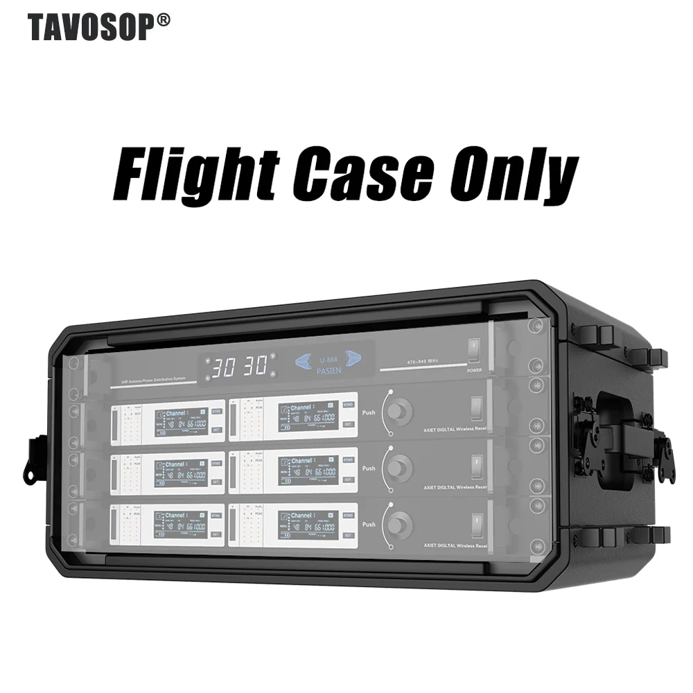 PE Plastic Portable Flight Case Mixer Audio Speaker Rack Box Installation Transport Case Waterproof Dustproof Shockproof
