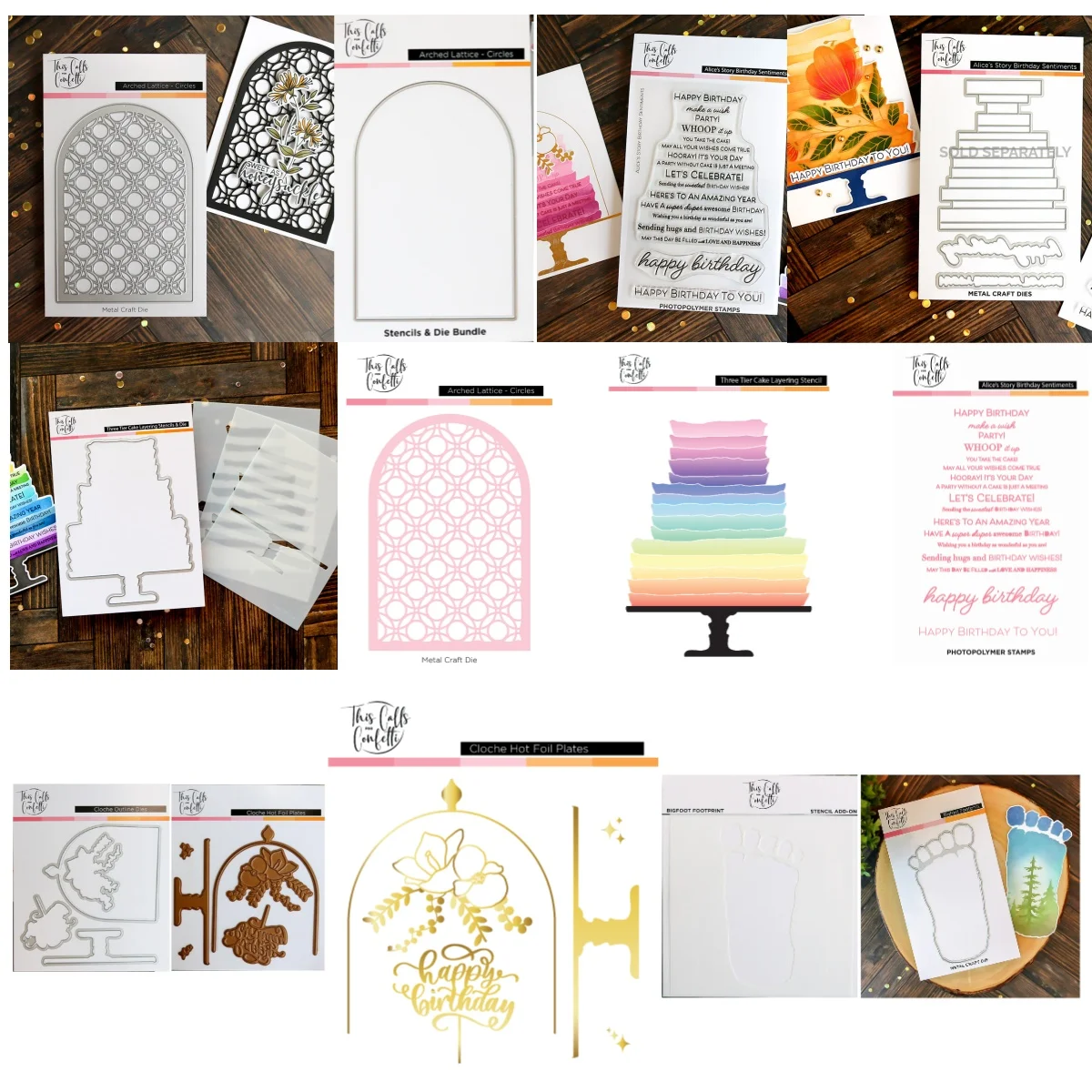 2025 de julio nueva historia de Alice pastel de cumpleaños troqueles de corte de Metal sellos transparentes plantilla DIY decoración artesanal para álbum de recortes en relieve