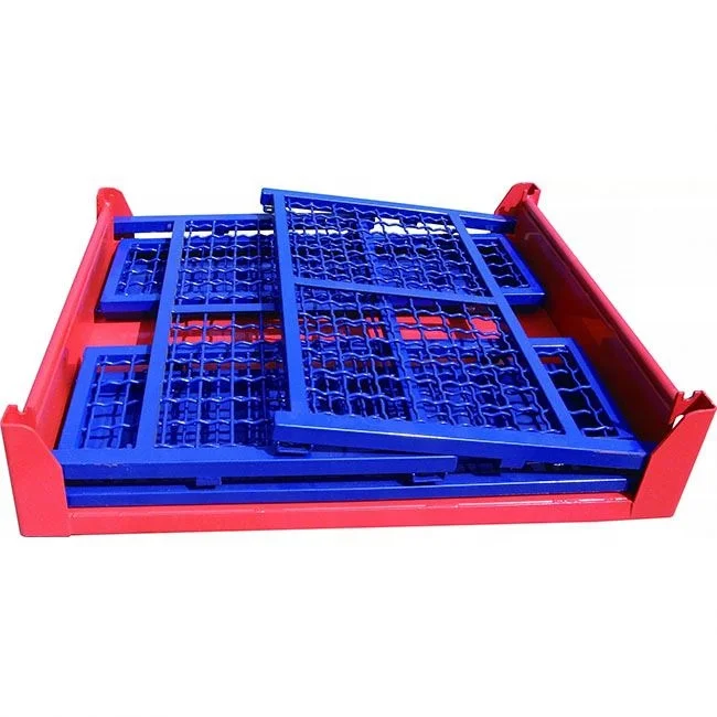 Direct sale price collapsible warehouse wire mesh storage pallet cage