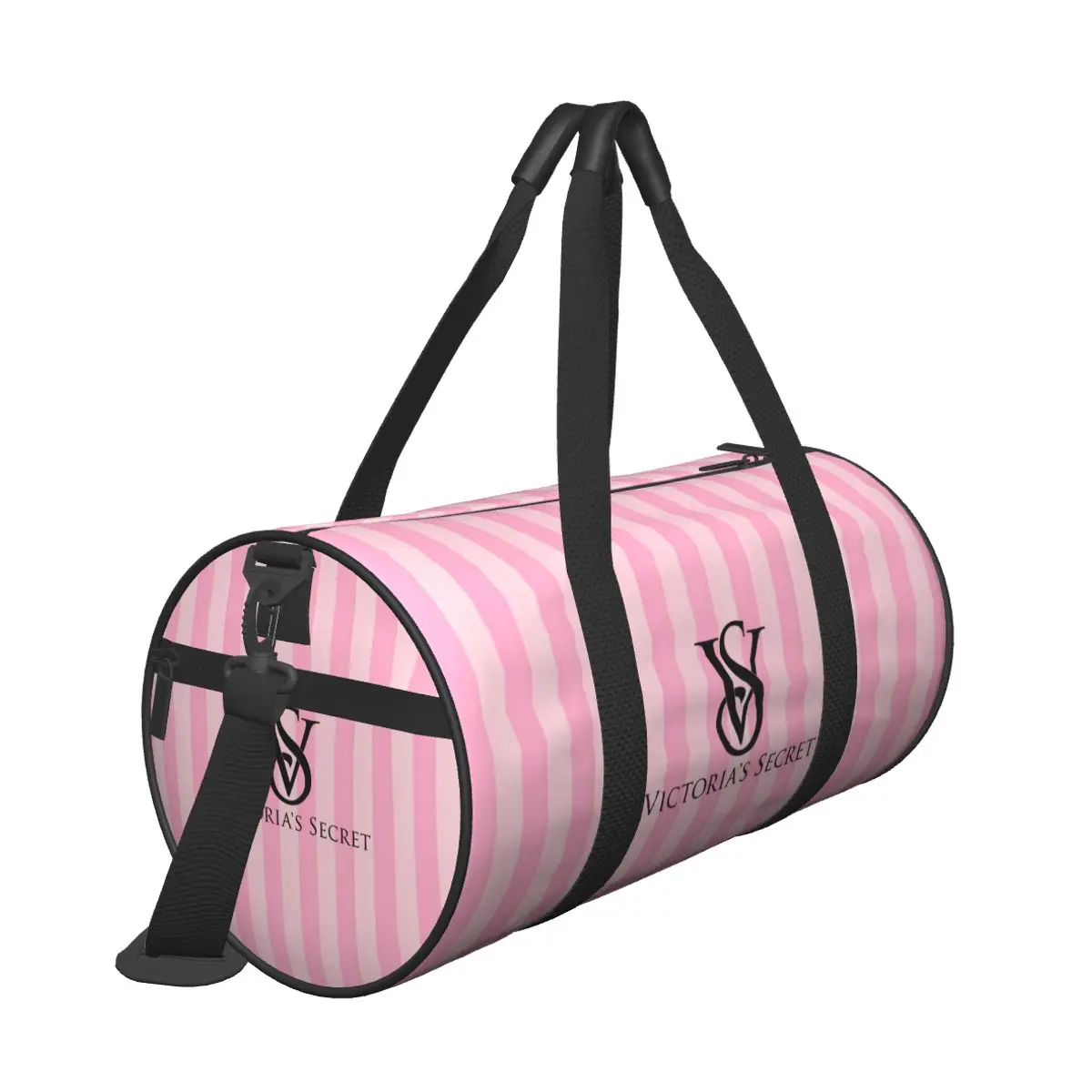 Pink-Like-V-ictoria-S-ecret Mujeres Hombres Bolsa de viaje redonda de gran capacidad Bolsa de equipaje de mano Capacidad Weekender Holdall