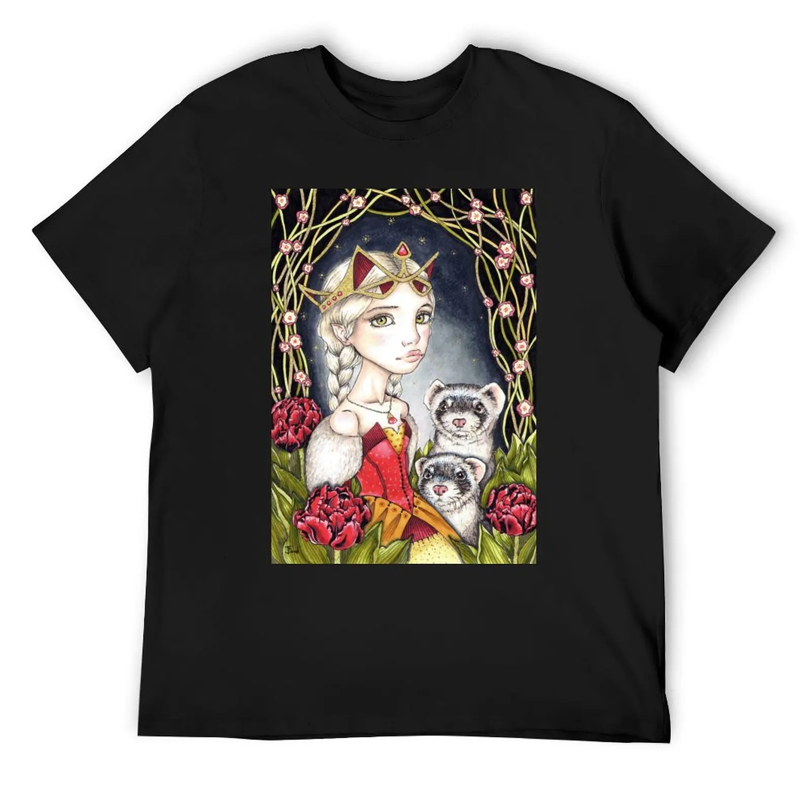 

The Night Garden T-Shirt Short sleeve tee anime blacks aesthetic clothes t shirt men 100℅ cotton
