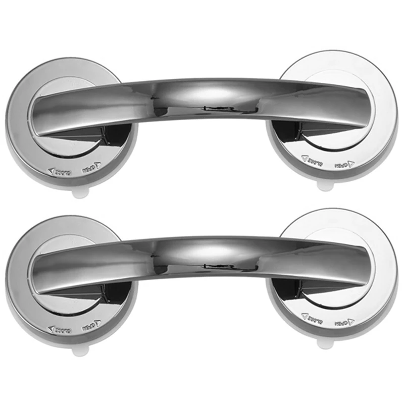 2X Vacuum Sucker Suction Cup Handrail Bathroom Super Grip Safety Grab Bar Handle For Glass Door Bathroom Elder