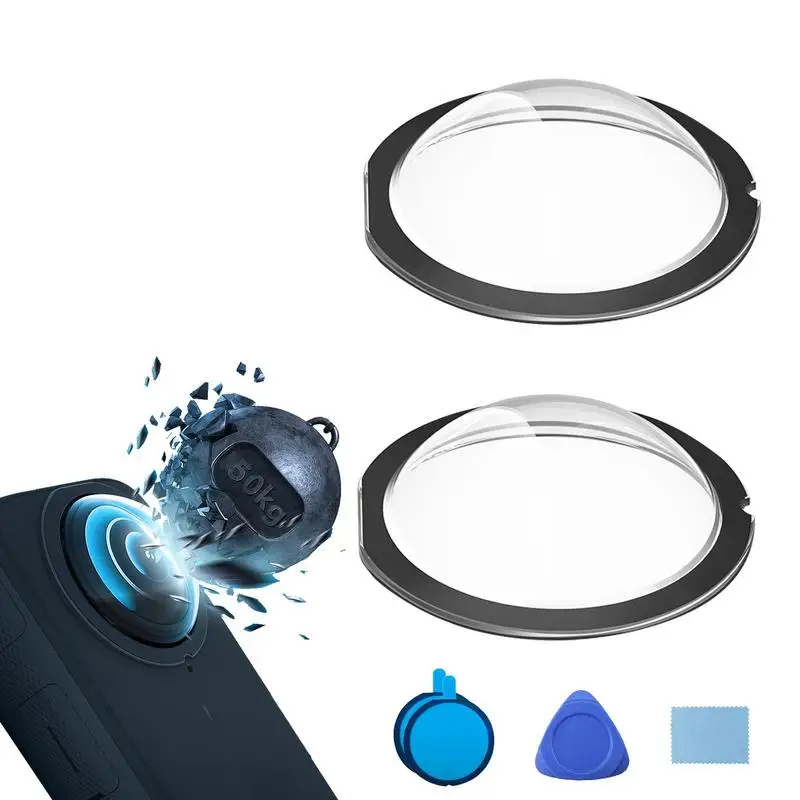for Insta 360X3 Durable Lens Guards Protector For Insta 360X 3 Sticky Lens Camera Protection Accessories