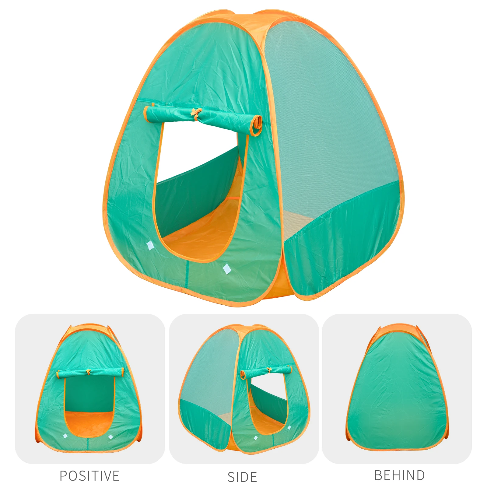 Casa de tenda verde dobrável portátil brinquedo de casa de jogo infantil