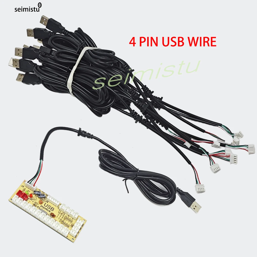 

USB-кабель Arcade Zero Delay Xh2.54 4-контактный к USB2.0 для USB-кодера, плата аркадного игрового джойстика, контроллер, жгут проводов, ПК Ps3