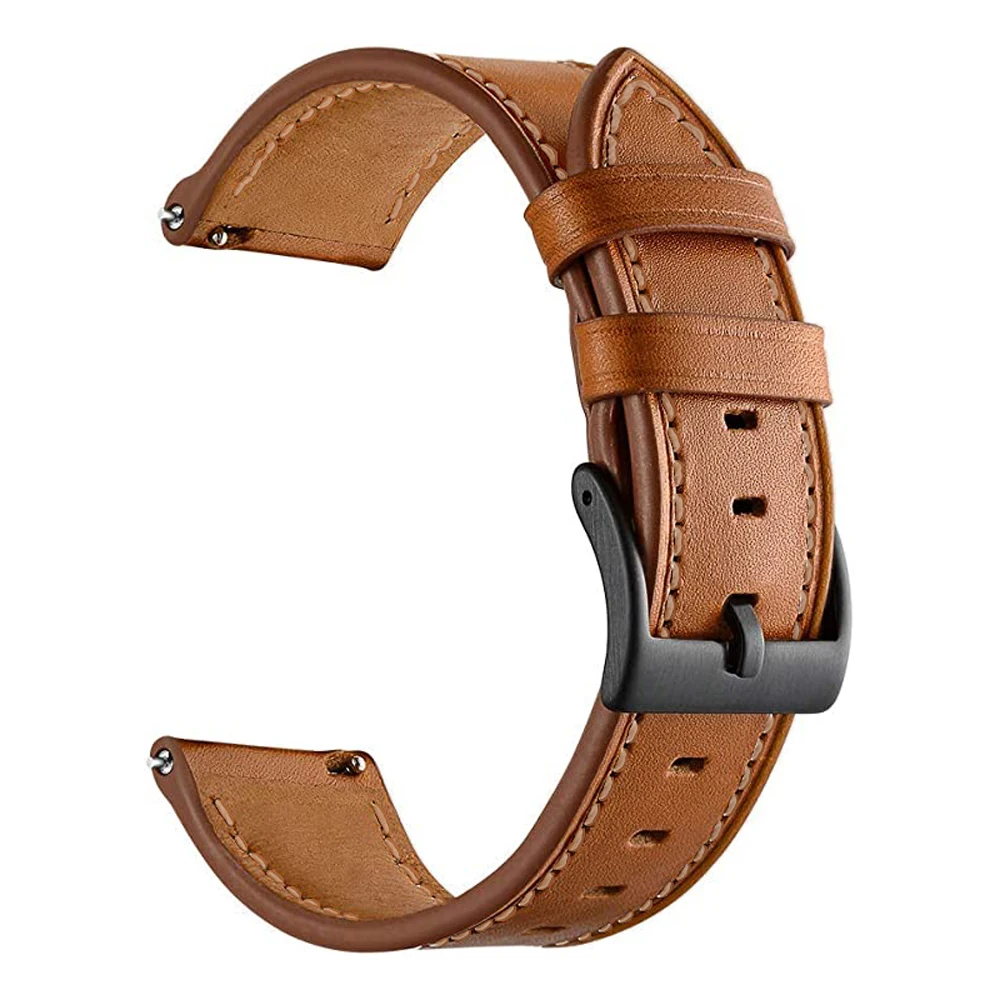 22mm Leather Strap For Garmin Venu 3 2 Venu3 Venu2 Forerunner 265 255 Music Vivoactive 4 Smart Watch Band Bracelet