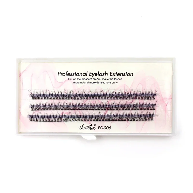 Professional Silk False Eye Lashes Eyelashes Extension แฟชั่น Dovetail Fly Eyelash Flare Lash เครื่องมือแต่งหน้า