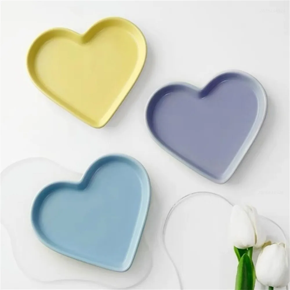Heart Tray Silicone Mold Heart Resin Mold For Epoxy Casting Tray Bowls, Heart-Shaped Resin Mold For DIY Clay Crafts