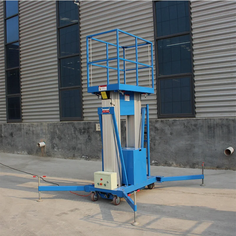 YUGONG Portable Mobile Electronic Hydraulic Scissor Lift Platform Double Scissor Car Lift Fire Ladder