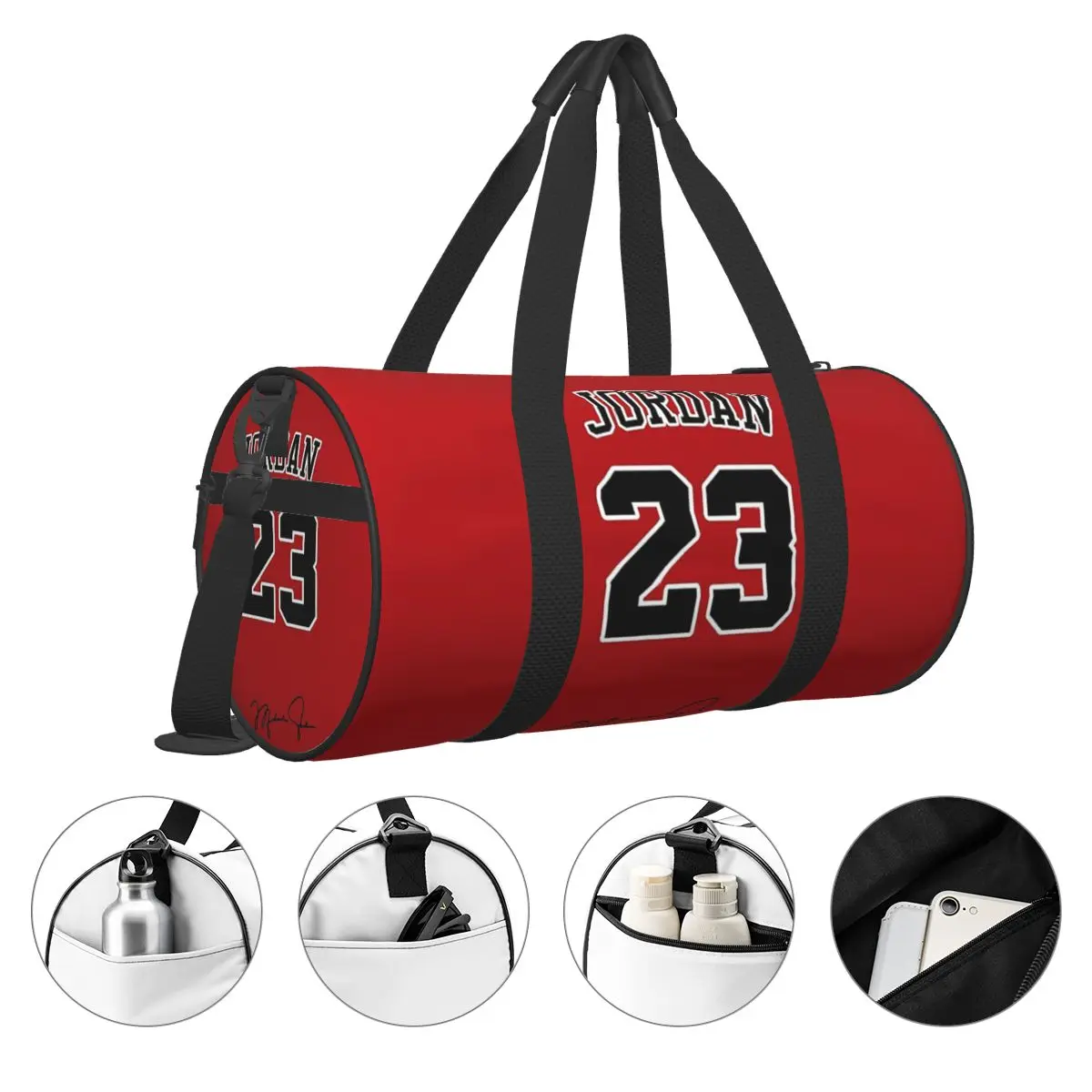 Bolsas deportivas de baloncesto con números rojos, bolsa de gimnasio de entrenamiento, accesorios de gimnasio, bolsos bonitos, bolsa de Fitness