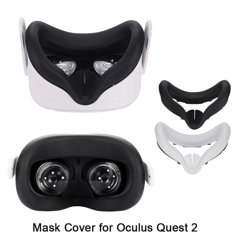 Silicone Face Pad Mask Cover for Oculus Quest 2 Anti-sweat Anti-leakage Shading Replacement VR Glasses Accessories