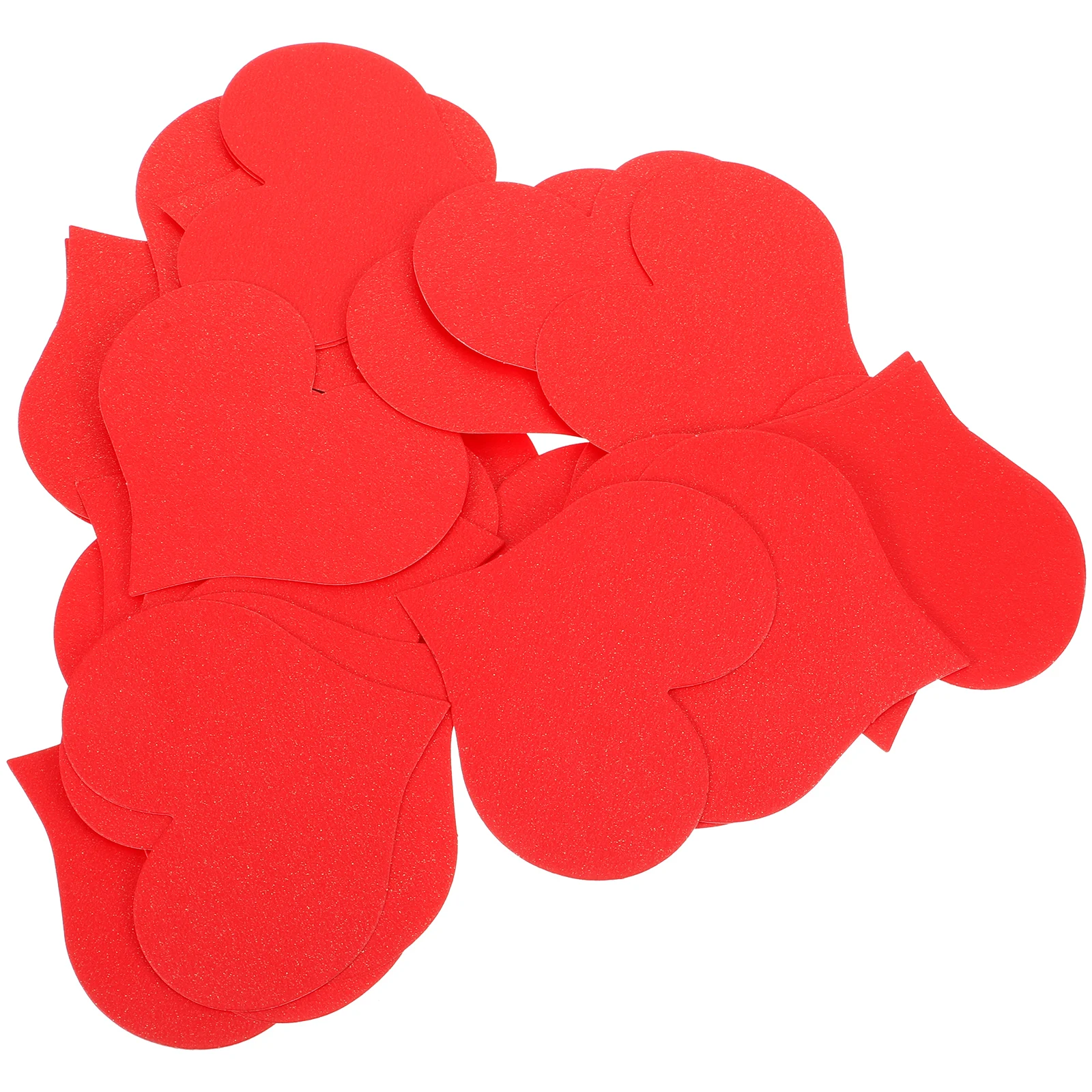 

100 Pcs Greeting Decorations 7x8cm Paper Cards Red Gold Valentine Cards Valentine Heart Papers Foil DIY Craft Gifts