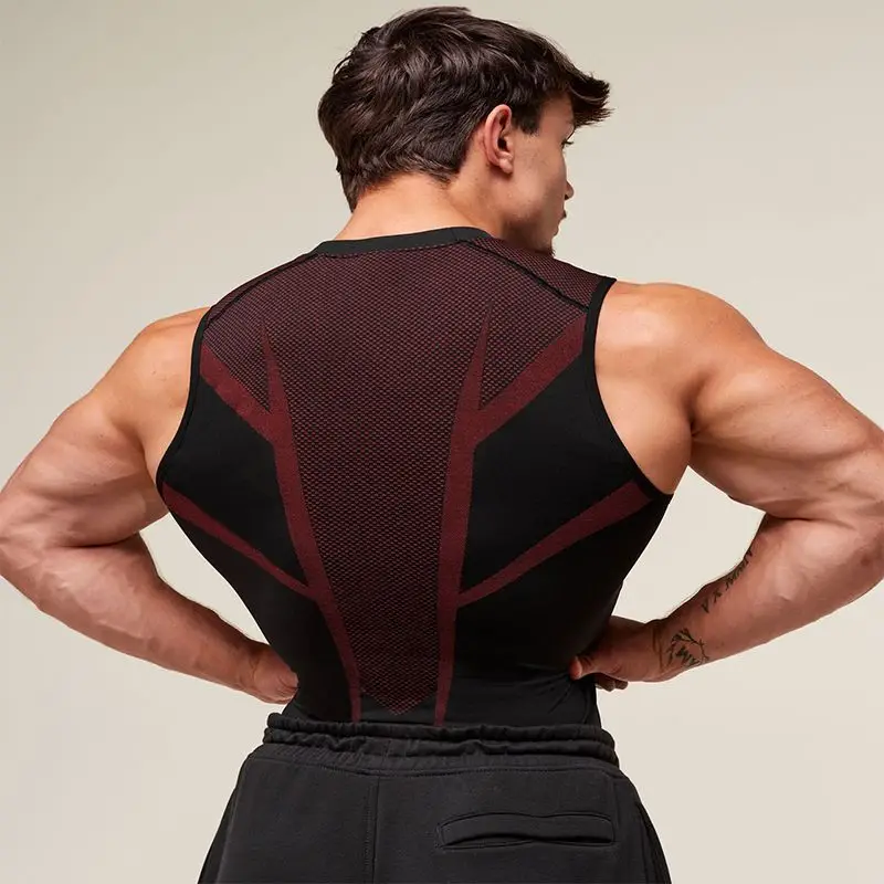 Trendy Men's High Elastic Quick Dry Breathable Slim Fit Sports T-Shirt for Summer Gym Workout Fitness Training