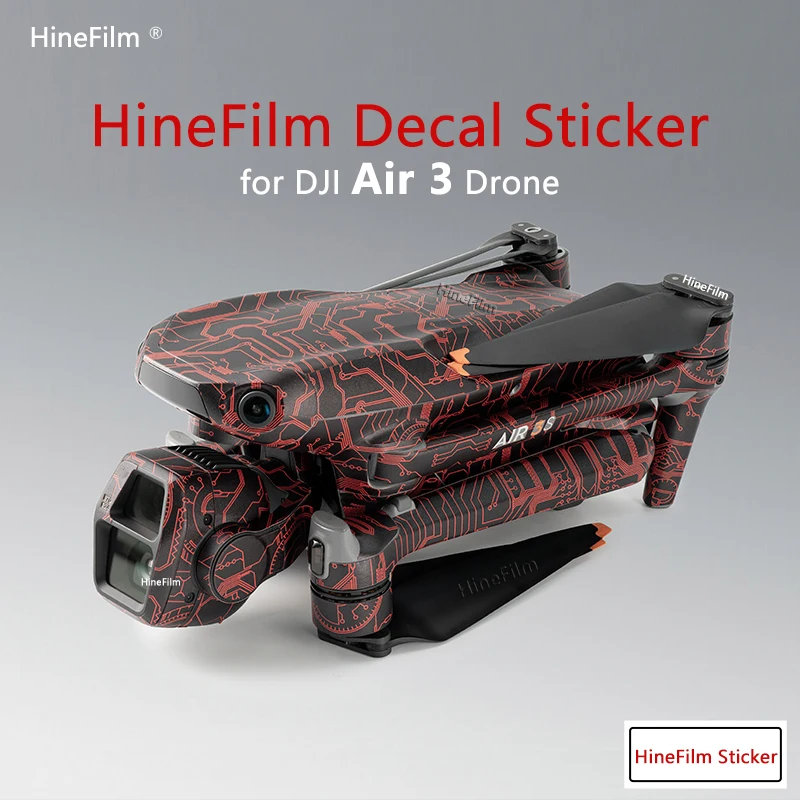 Hinefilm Skin for AIR3S Drone Sticker Cover Skin for DJI AIR 3S Drone Decal Skin DJIAIR3S Protector Guard Air3 S Wrap Film