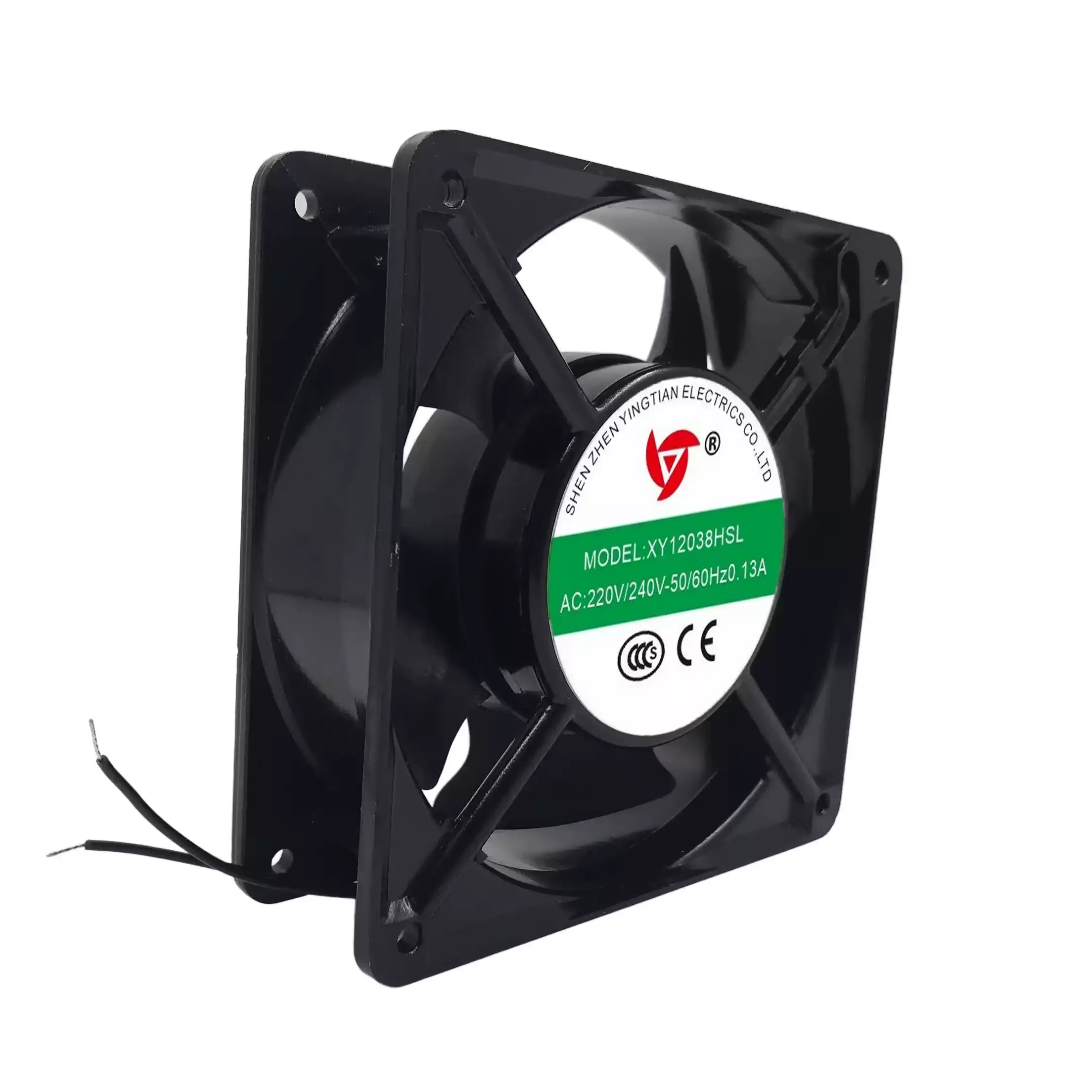 Ventilateur de refroidissement axial industriel pour armoire d'onduleur YINGTIAN XY12038HSL AC 220V 240V 0.13A 12038 120mm 12cm