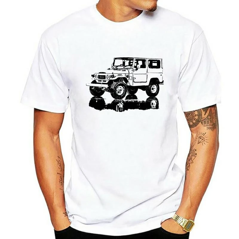 Humor brand tee-shirt HOT deals Summer Style Men Tshirt LAND CRUISER FJ40 Off Road SOFT Cotton S-XXXL MAN T-SHIRTS Round Collar