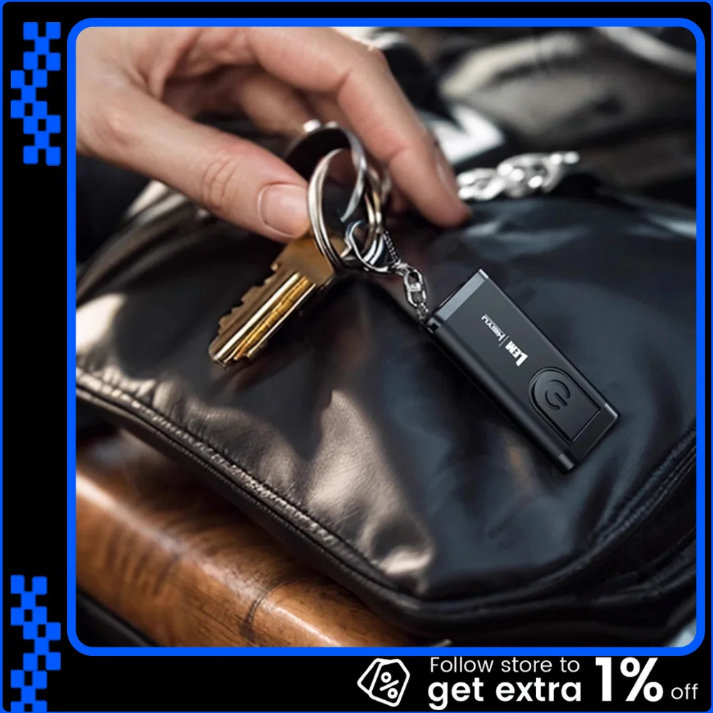 

LEM T5/T5 PRO Mini Flashlight Portable Keychain Light Type-C Rechargble Work Light 200mAh 100LM Camping Pocket Lantern