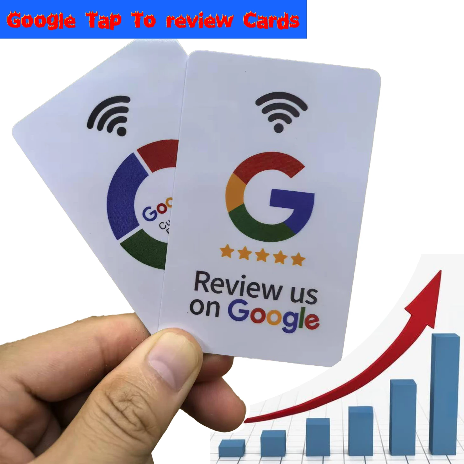 

5/10Pcs Review Us On Google Tap Card NFC Ready To Be Activated Instantly Boost Business Reviews Google Review Tap NFC Card Tag