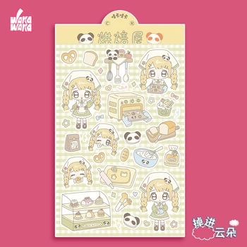 WAKAWAKA Caindo nas Nuvens Cura Adesivo, Papelaria Coreano, Flocos Idol Cartão Deco, Decoração Material DIY