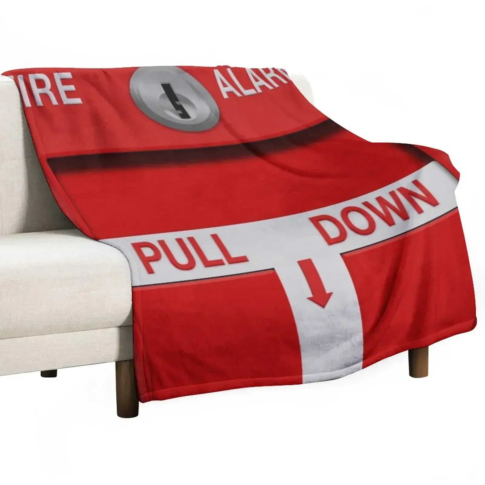 Fire Alarm Pull Station Throw Blanket Personalized Gift Luxury Thicken Giant Sofa Heavy Blankets