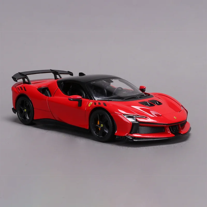 Auf Lager Bburago 1:24 Sf90 Xx Serie Legierung Miniatur Druckguss Auto Modell Simulation Sammeln Ornament Angepasst Spielzeug Geschenke