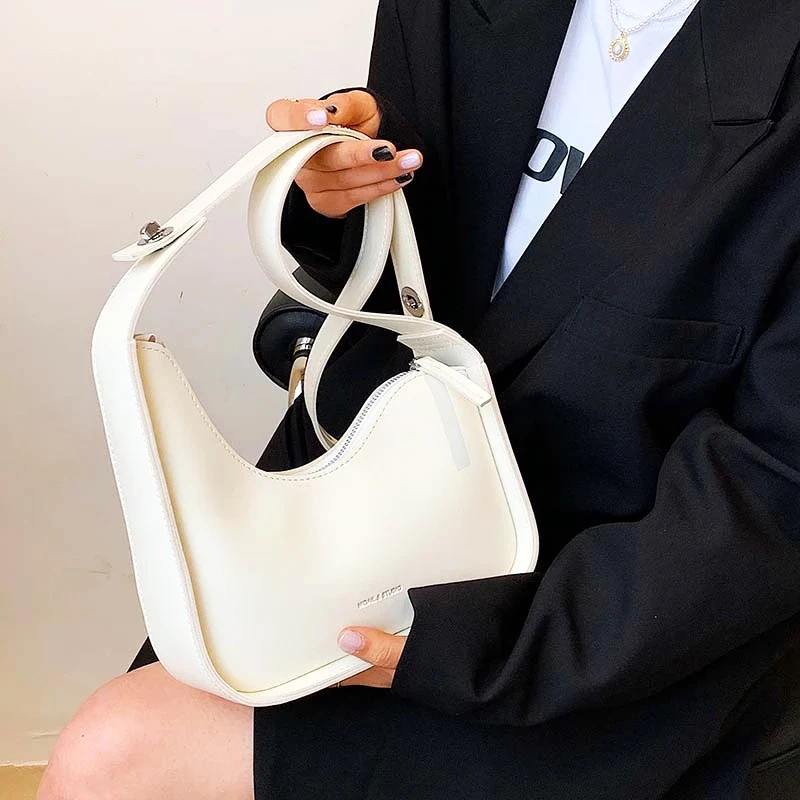 2023 European And American Fashion Women's Bag  Advanced Feeling Crescent Bag Foreign Style Handbag Single Shoulder Underarm Bag