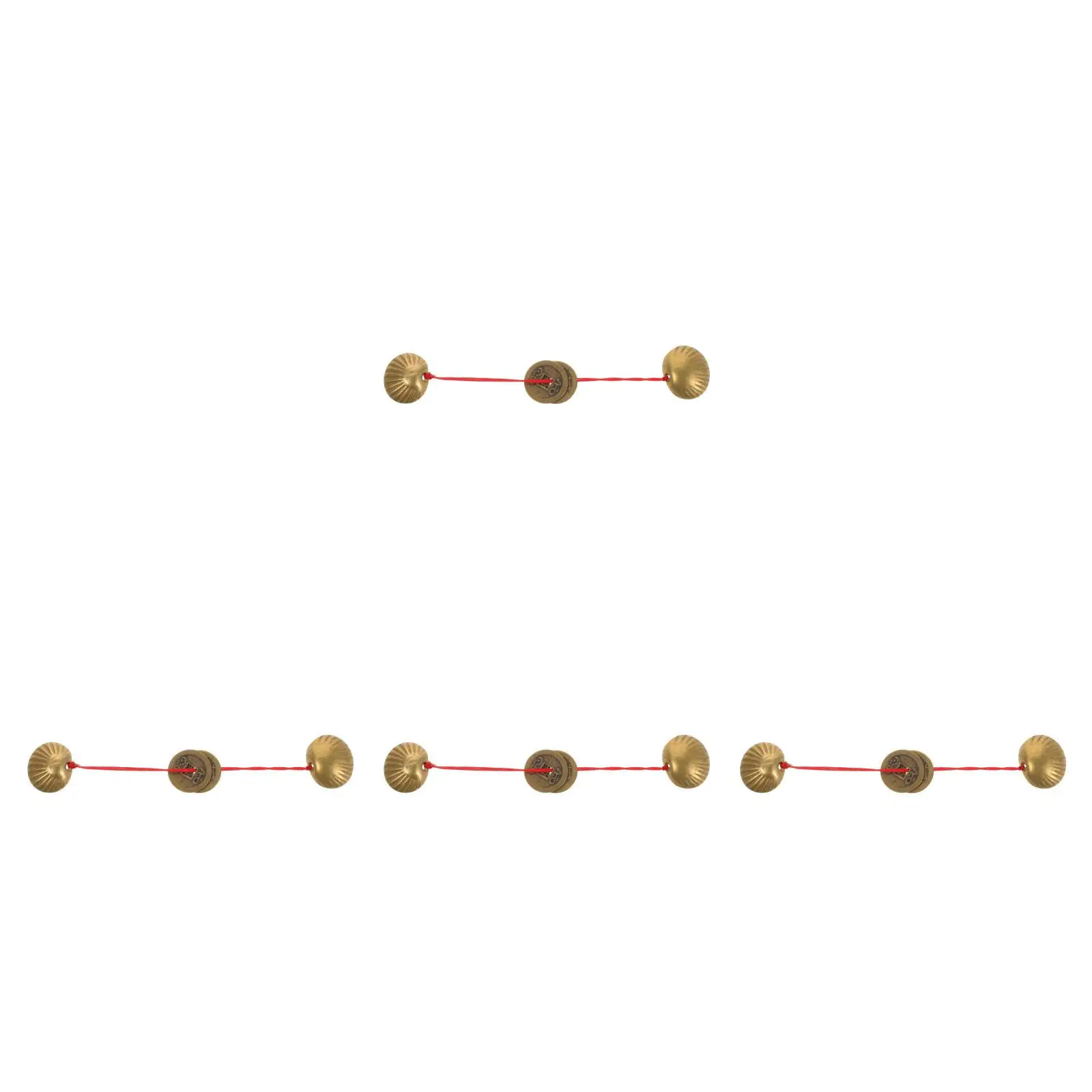 

4pcs 4 Count Chinese Knot Ancient Ancestor Money Fu Character Hanging Ornament