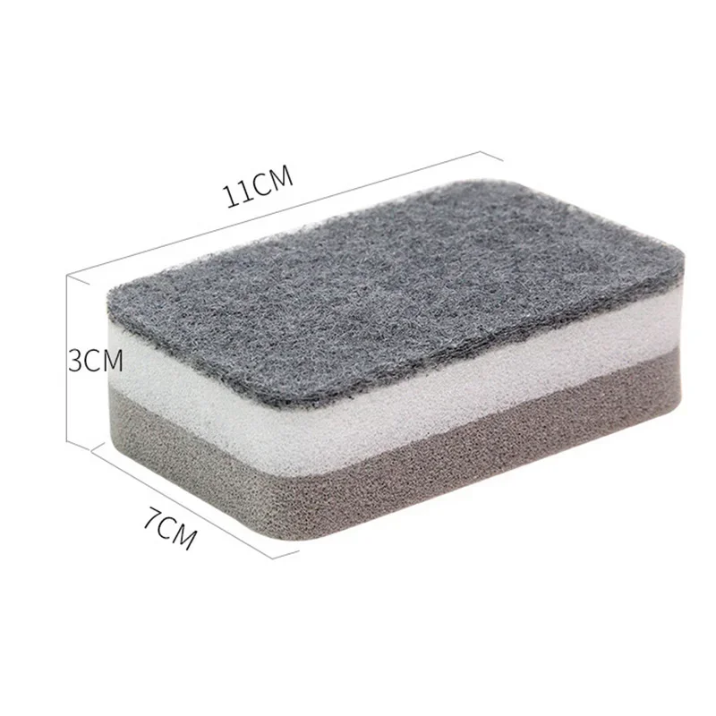 10/20pcs Dishwashing Sponge Kitchen Cleaning Tools Double-side Cleaning Sponge Durable Absorbent Sponge Pad Household Clean Tool