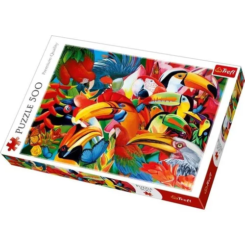 Trefl Puzzle Colourful Birds 500 Piece Jigsaw Puzzle