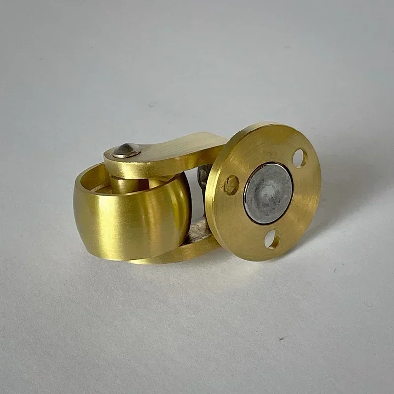 4PCS/Lot Brass Casters Wheels, 25mm Heavy Duty Plate Casters, No Noise Swivel Casters Floor Protector for Furniture Sofa Bed