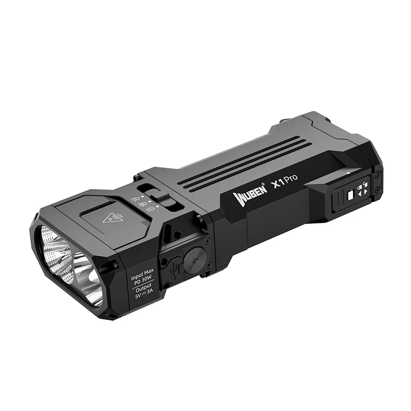 WUBEN X1 Pro Rechargeable EDC Flashlight 12300Lumens Protable Ultra-Bright Waterproof Powerful X1Pro Torch 9600mAh Power Bank image 3
