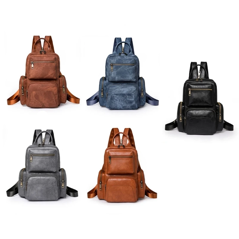 

PU Leather Small Backpack for Women Chest Pack Practical Shoulder Bag Crossbody Purse for Travel and Everyday Use