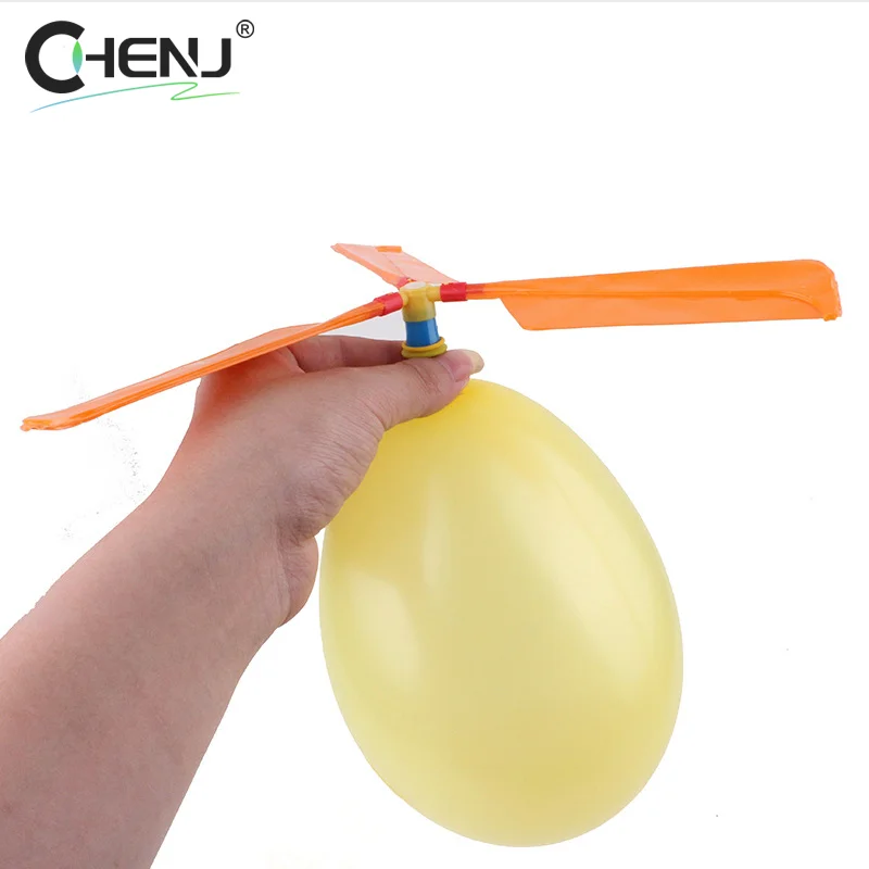 1 Set Fun Physics Experiment Homemade Balloon Helicopter DIY Material Home School Educational Kit Child Gift