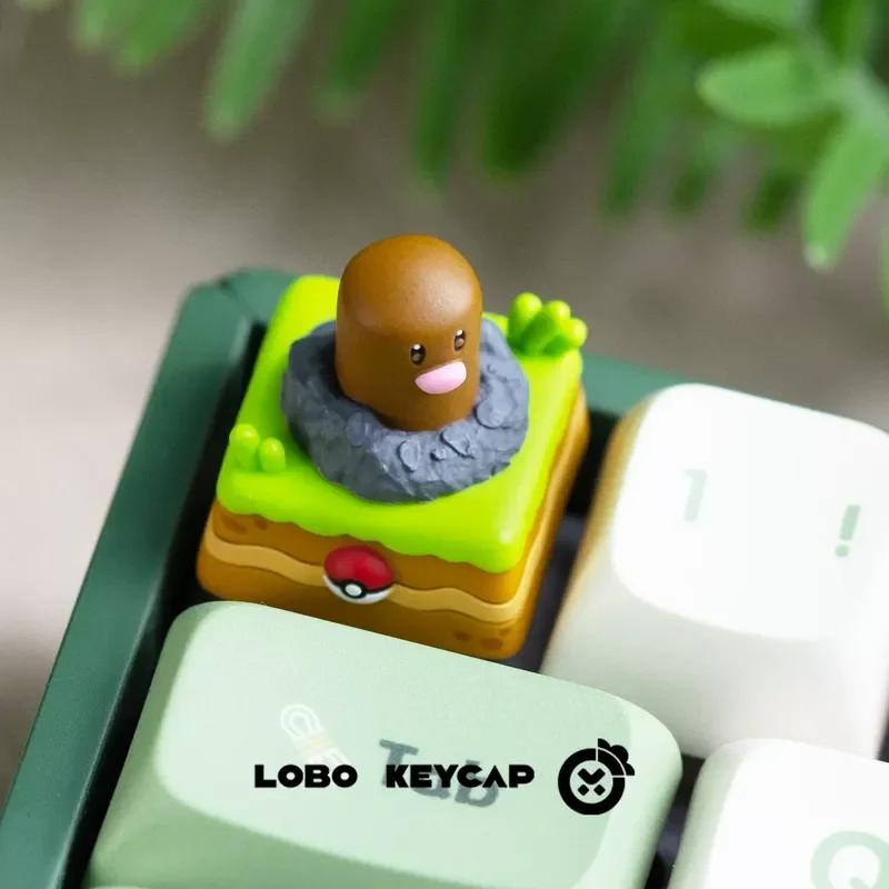 Pokemon Pikachu 3d Resin Esc Keycap Cute Mechanical Keyboard Anime Accessory Rotate Keycap Decor Kawaii Collect Fans Gift Toy view 5