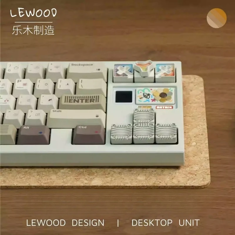 

Pure Cork Mechanical Keyboard Pad Custom Silent Shock Absorption Desk Mat Heating Pads Compatible with 75% 80% 96% 100% Gifts