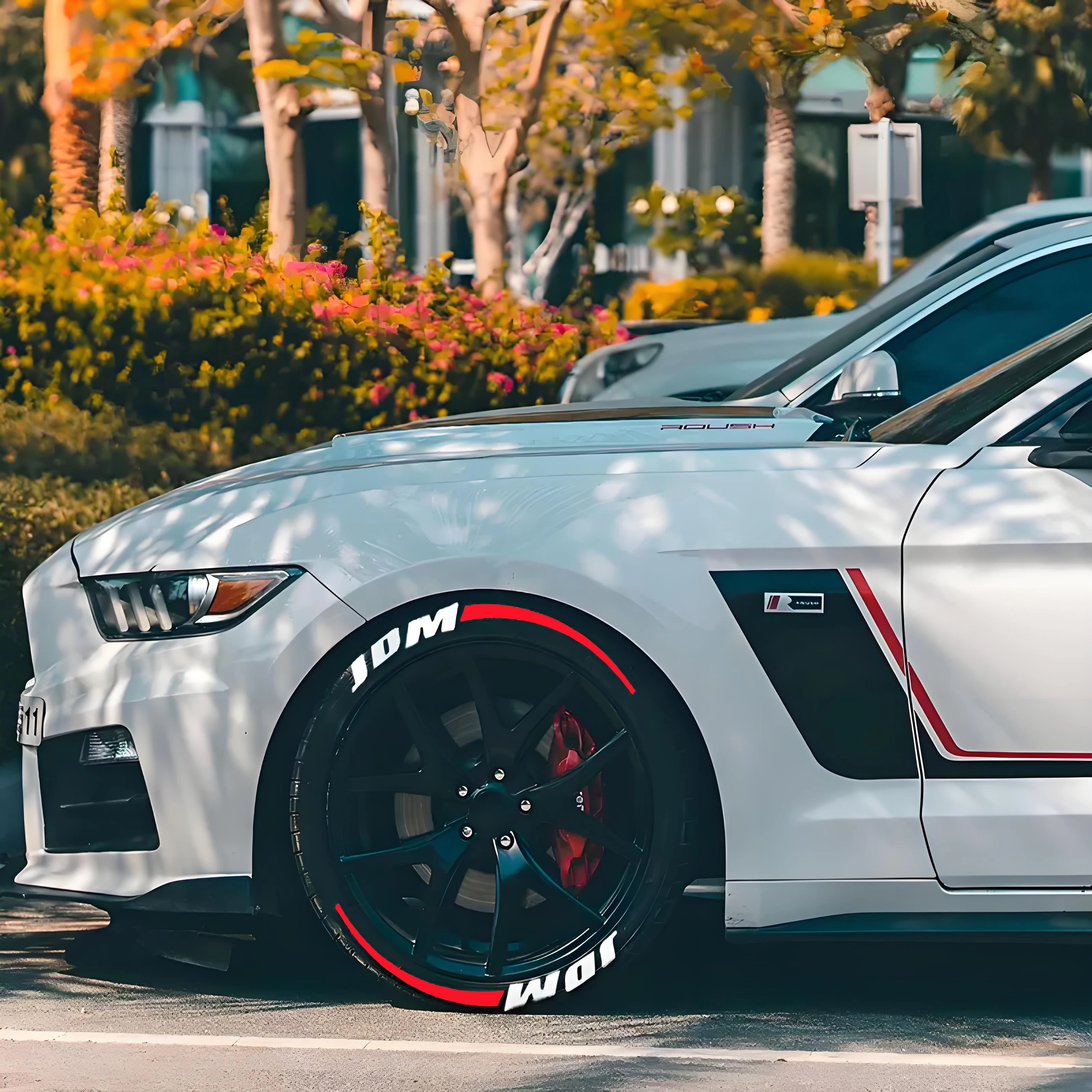 

JDM наклейки на автомобильные шины, тюнинг автомобиля, универсальные 3D постоянные ПВХ соединенные шины, декоративные наклейки, персонализированные наклейки для автомобильных шин